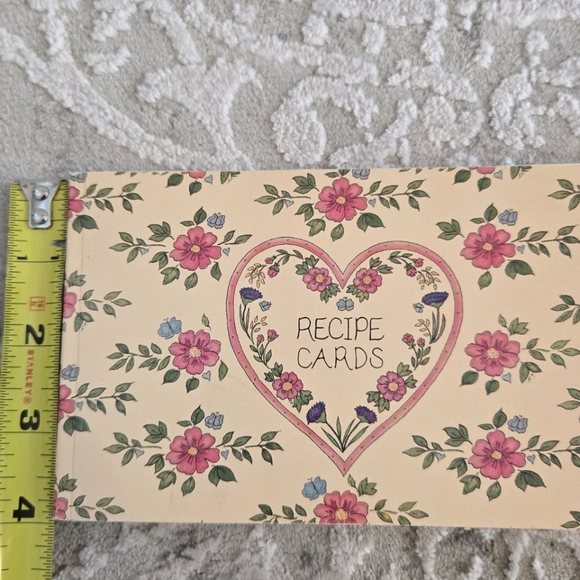 Vintage Floral Recipe Cards Book - Picture 6 of 6